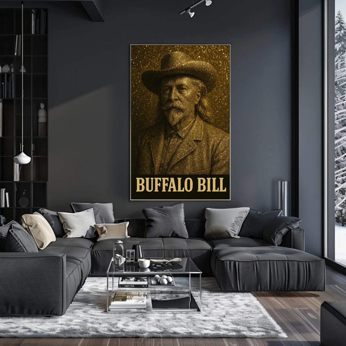 Buffalo Bill Western Portrait: Cultural or Heritage Poster