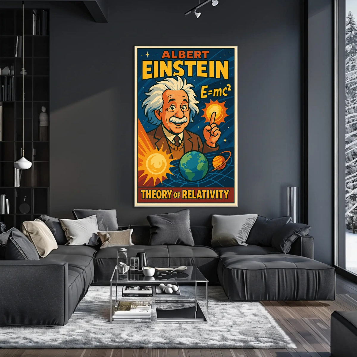 Einstein Relativity Scenic Poster