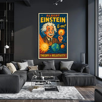 Einstein Relativity Scenic Poster