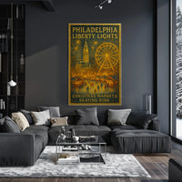 Philadelphia Liberty Lights Poster