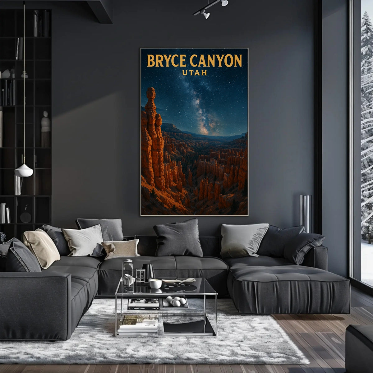 Bryce Canyon Wanderlust Scenic Rustic Poster