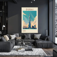 Iconic Skyline of Dubai Poster