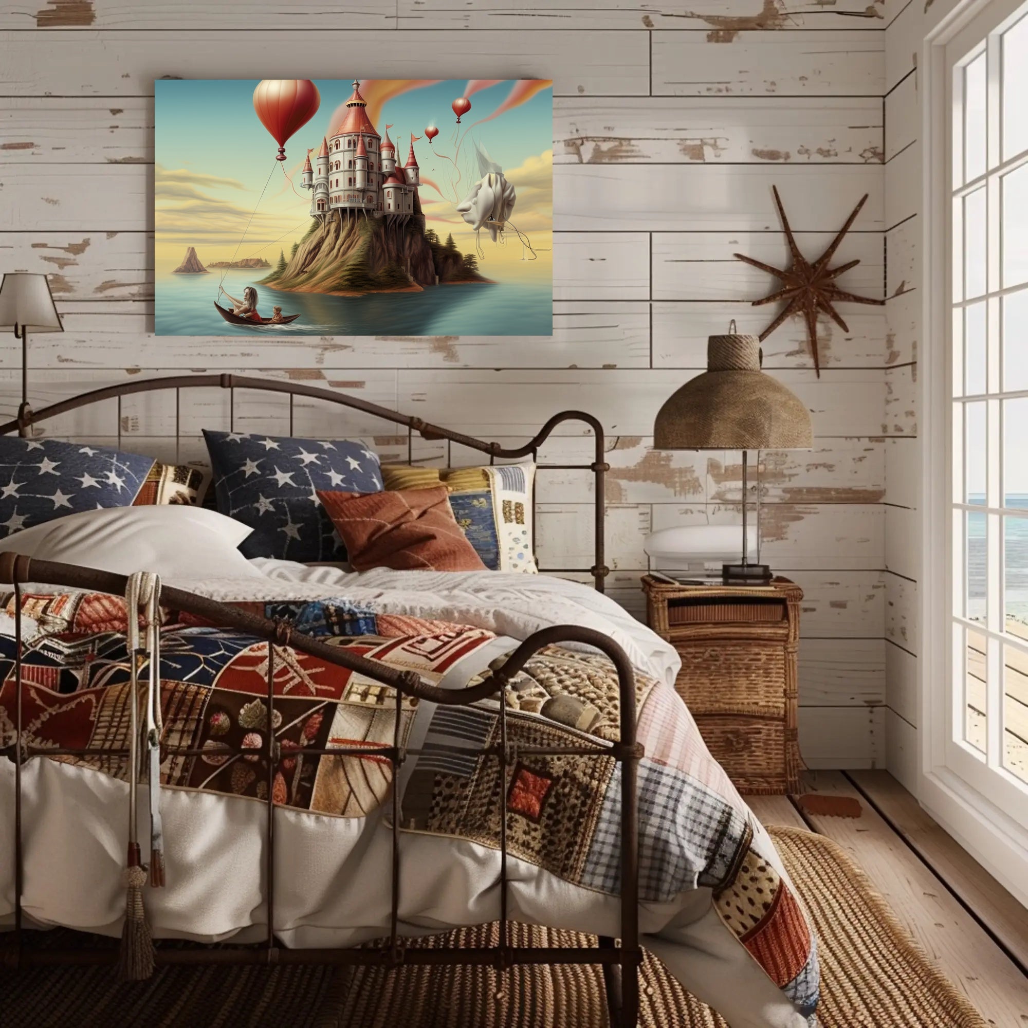 Majestic Fairy-Tale Castle Fantasy or Mythology Poster