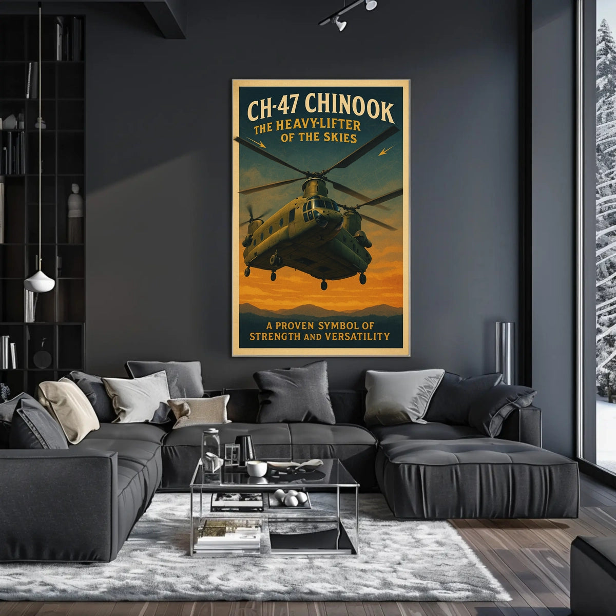 CH-47 Chinook Heavy-Lifter of the Skies Poster