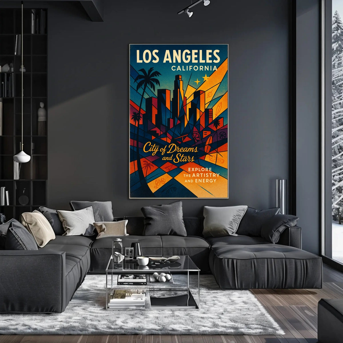 Los Angeles City Of Dreams And Stars Poster