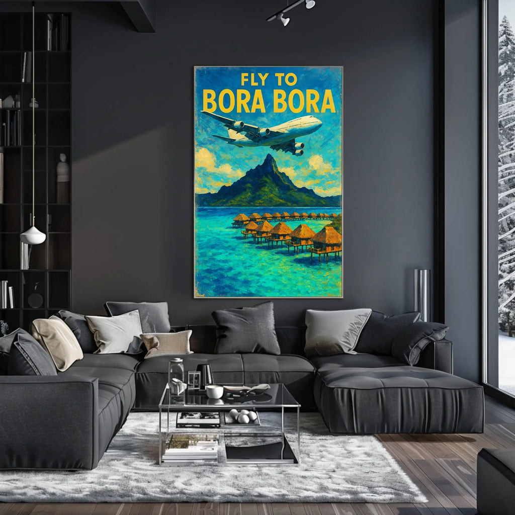 Fly To Bora Bora Poster