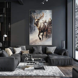 Winter Sleigh Ride Poster