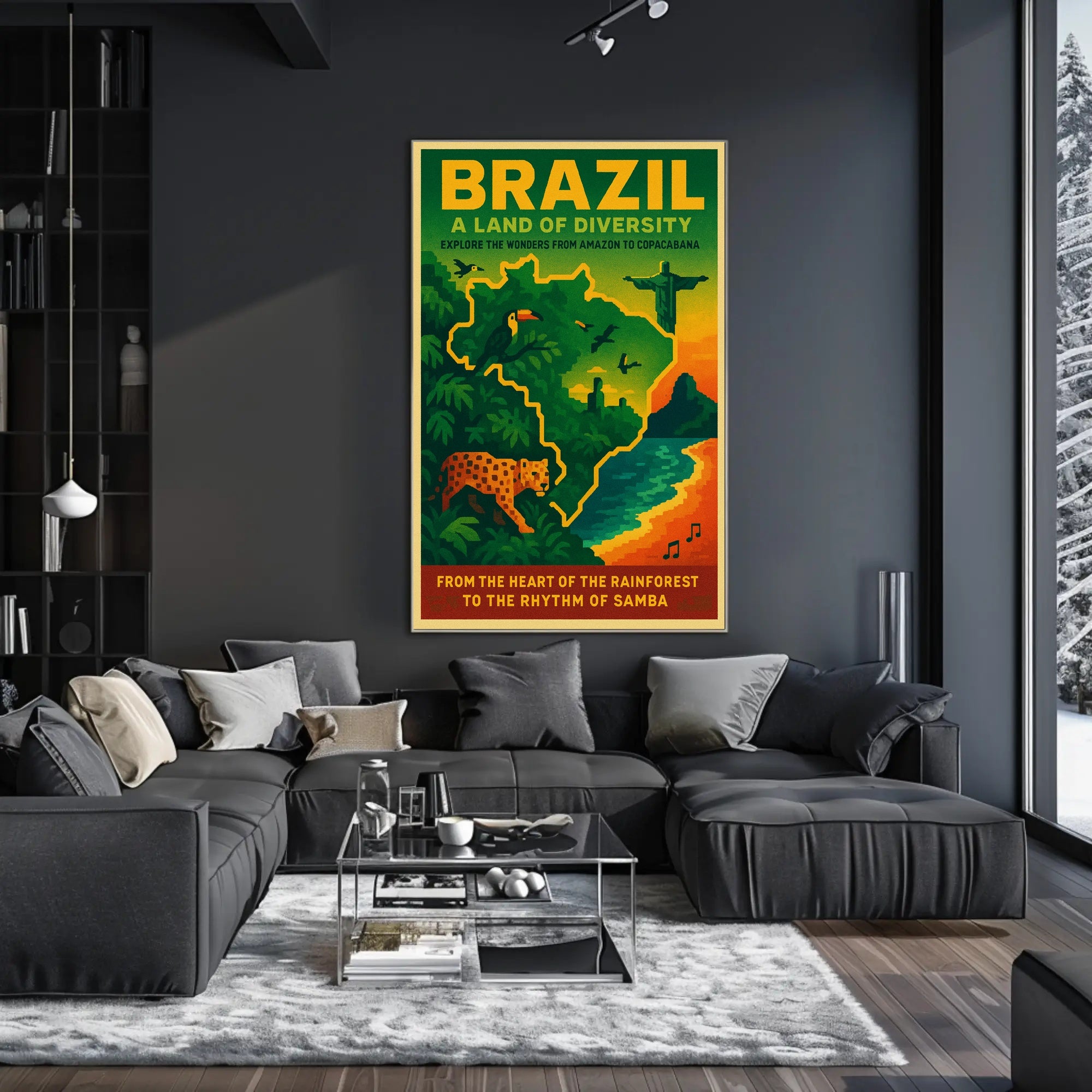 Brazil A Land Of Diversity Poster
