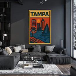 Tampa Cityscape Poster