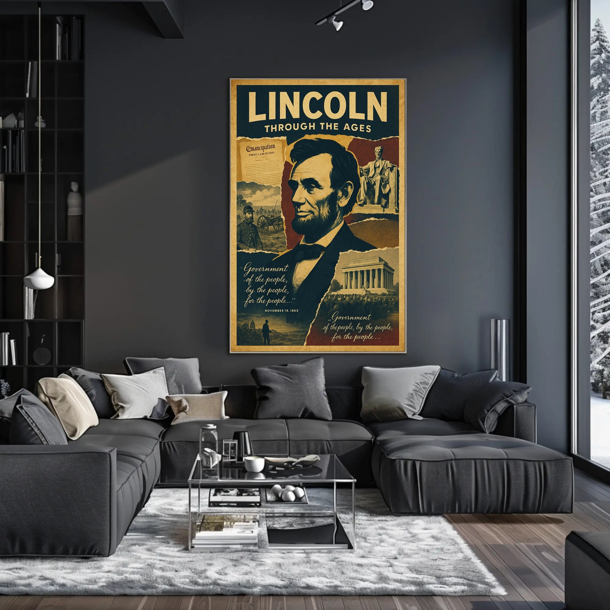 Abraham Lincoln Through the Ages Poster PosterGoat