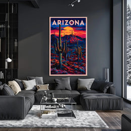 Arizona Sunset Landscape Poster