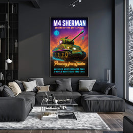 M4 Sherman Legend of the Battlefield Poster PosterGoat