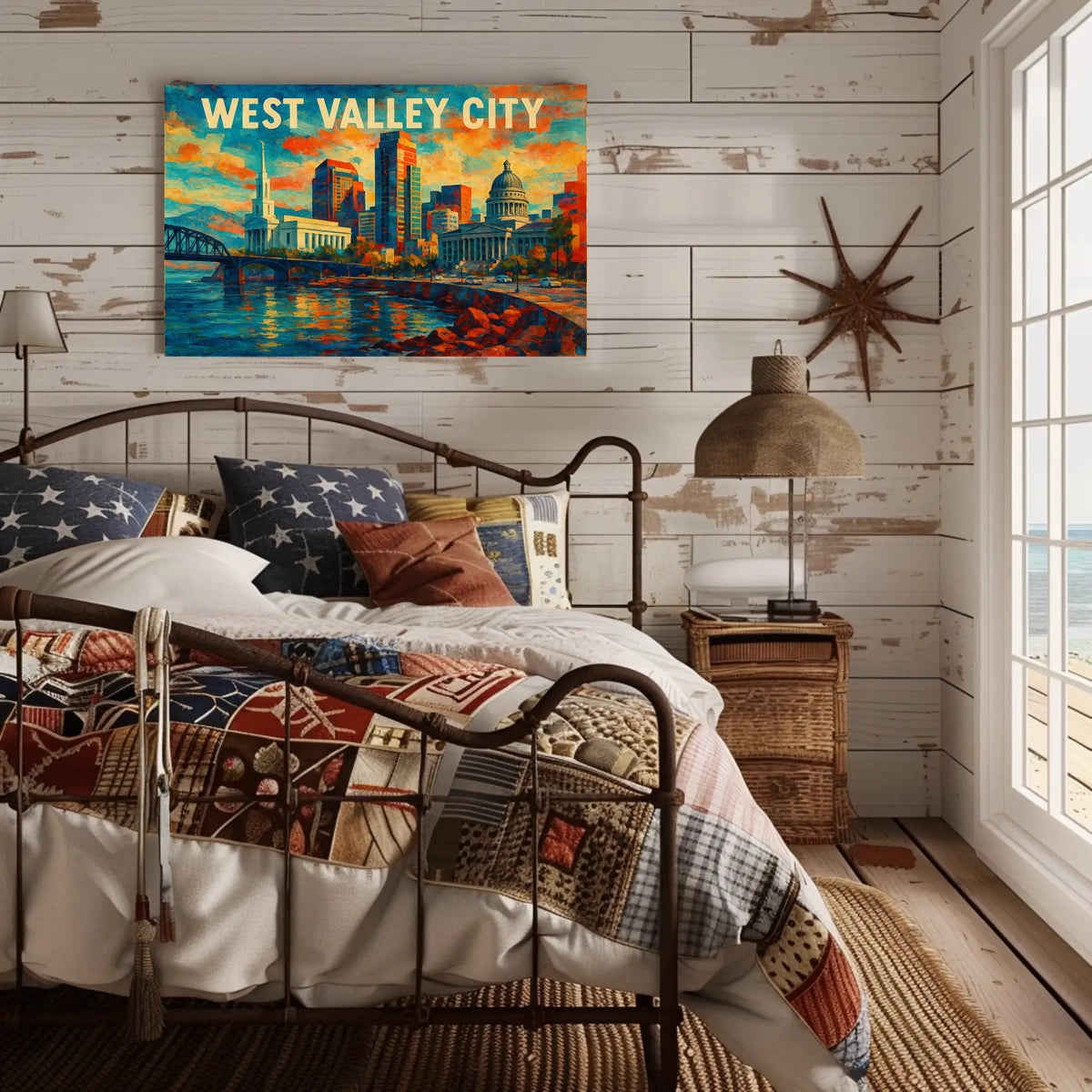 West Valley City Skyline Poster