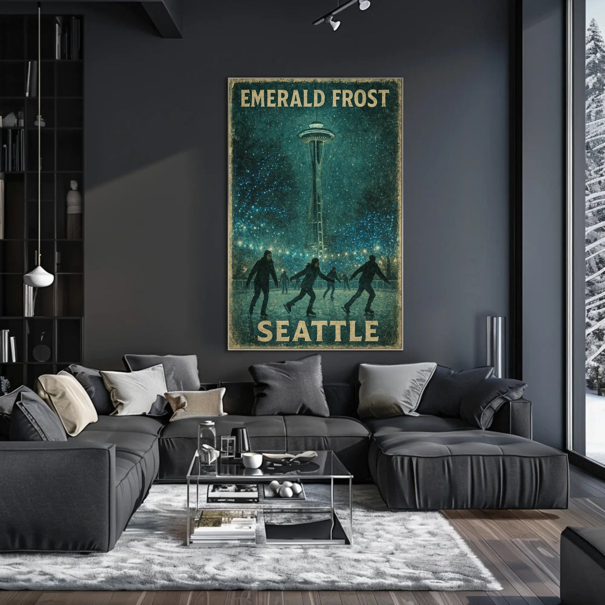 Emerald Frost In Seattle Poster