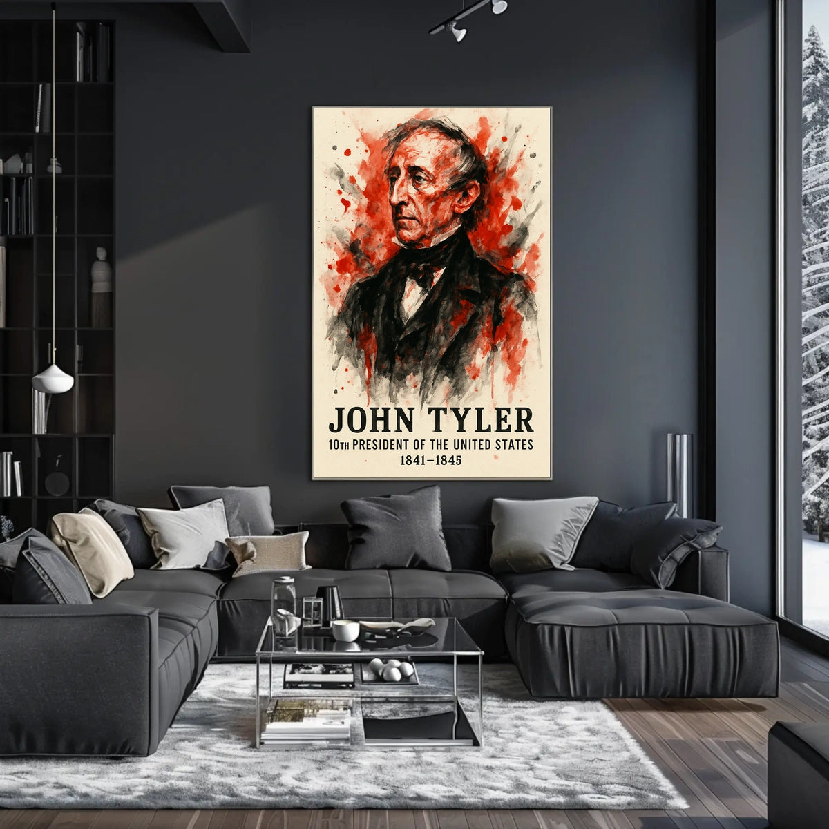 John Tyler Vintage Historical Presidential Poster