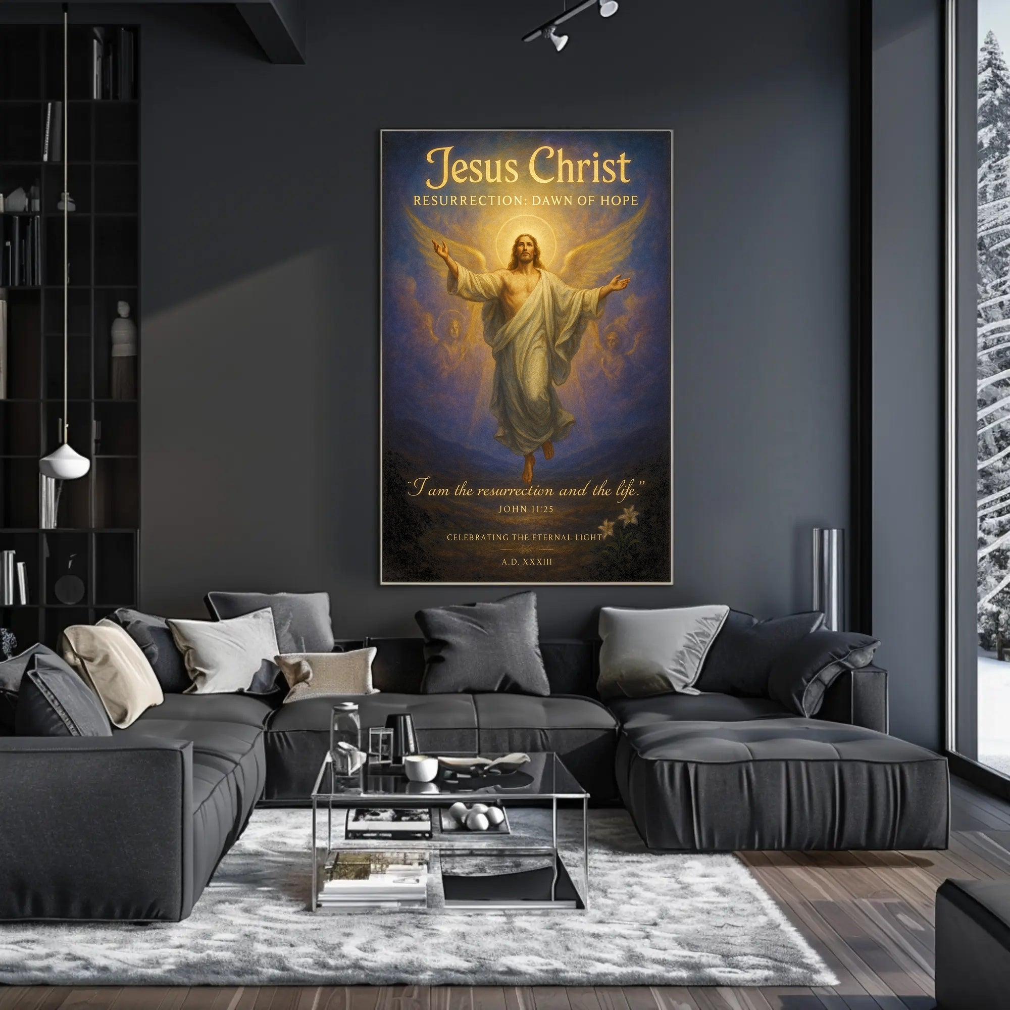 Jesus Christ Resurrection Dawn of Hope Poster PosterGoat