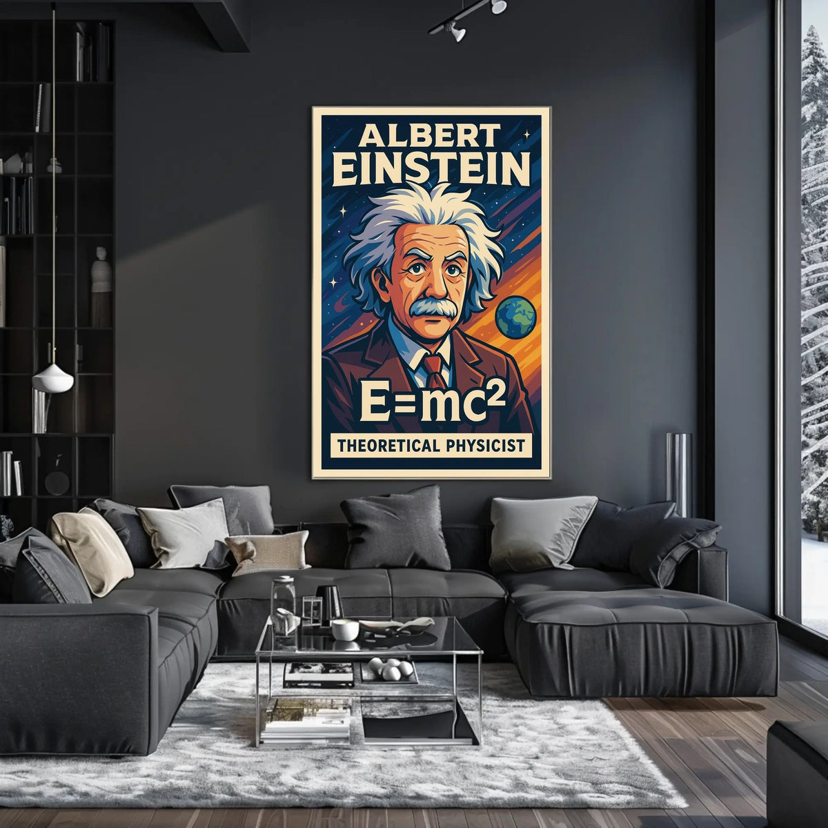 Albert Einstein Vintage Theoretical Physicist Poster