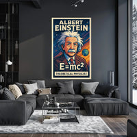 Albert Einstein Vintage Theoretical Physicist Poster