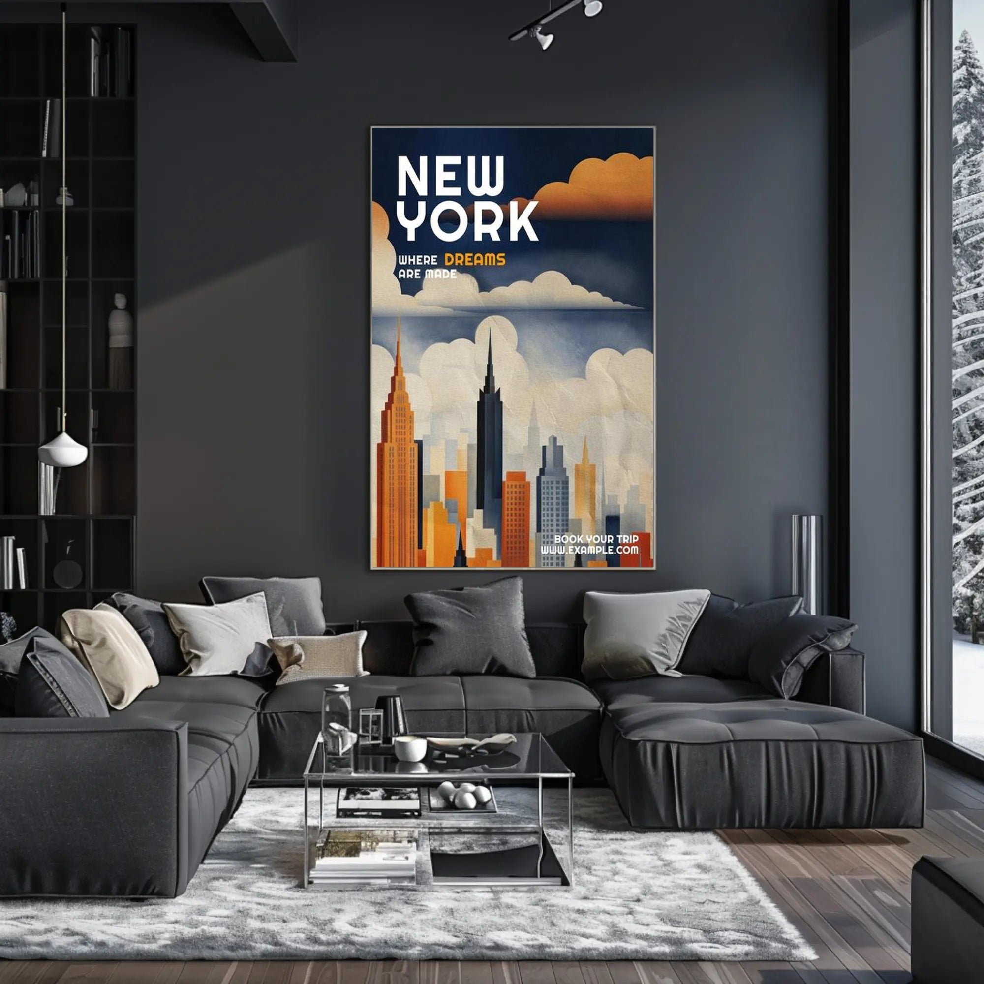 New York: Where Dreams Are Made Poster PosterGoat