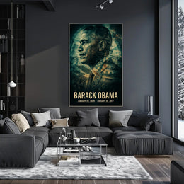 Barack Obama 44th President of the United States Double Exposure Poster