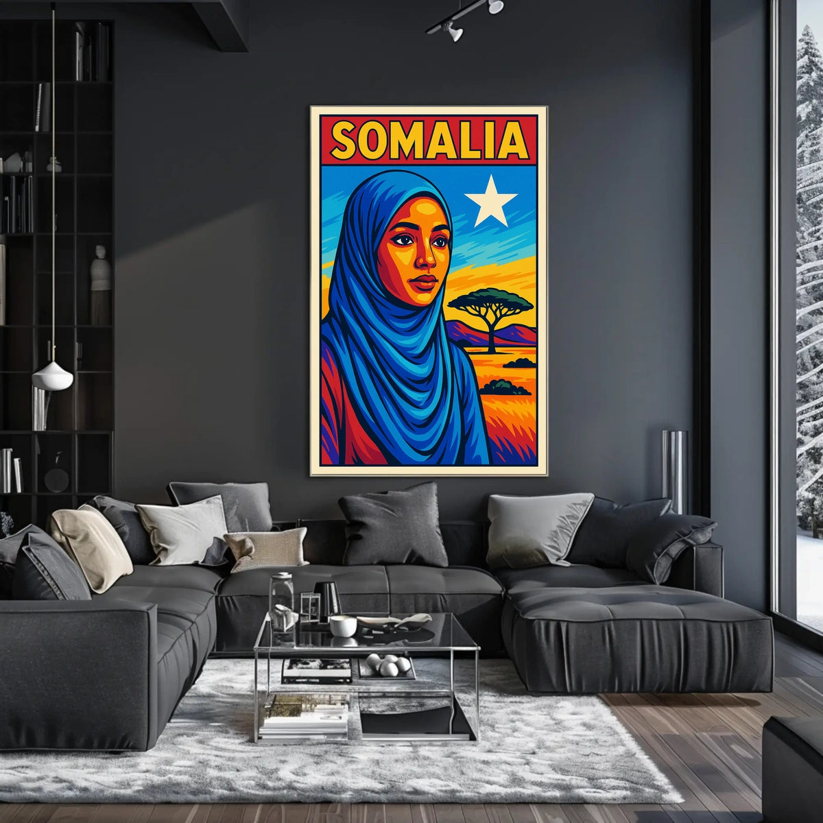 Somalia A Vibrant Tribute Poster