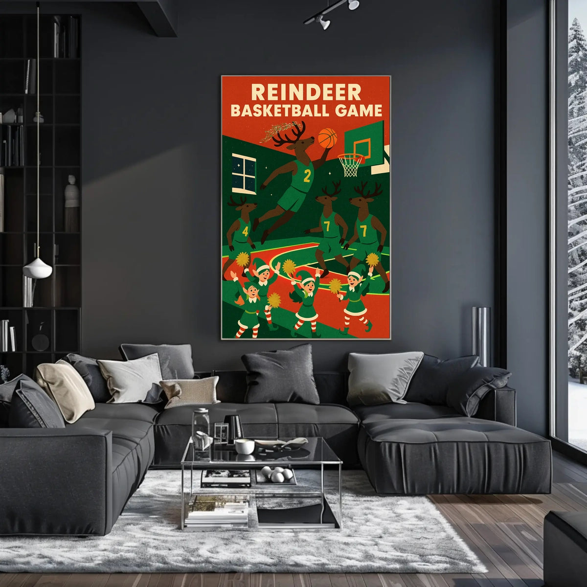 Reindeer Basketball Extravaganza Poster