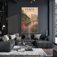 Paris Marché Aux Fleurs Poster