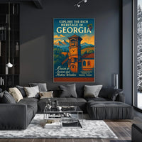 Explore The Rich Heritage Of Georgia Poster