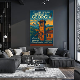 Explore The Rich Heritage Of Georgia Poster