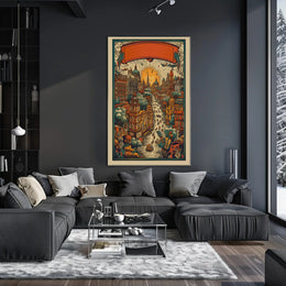 Enchanted Cityscape Poster