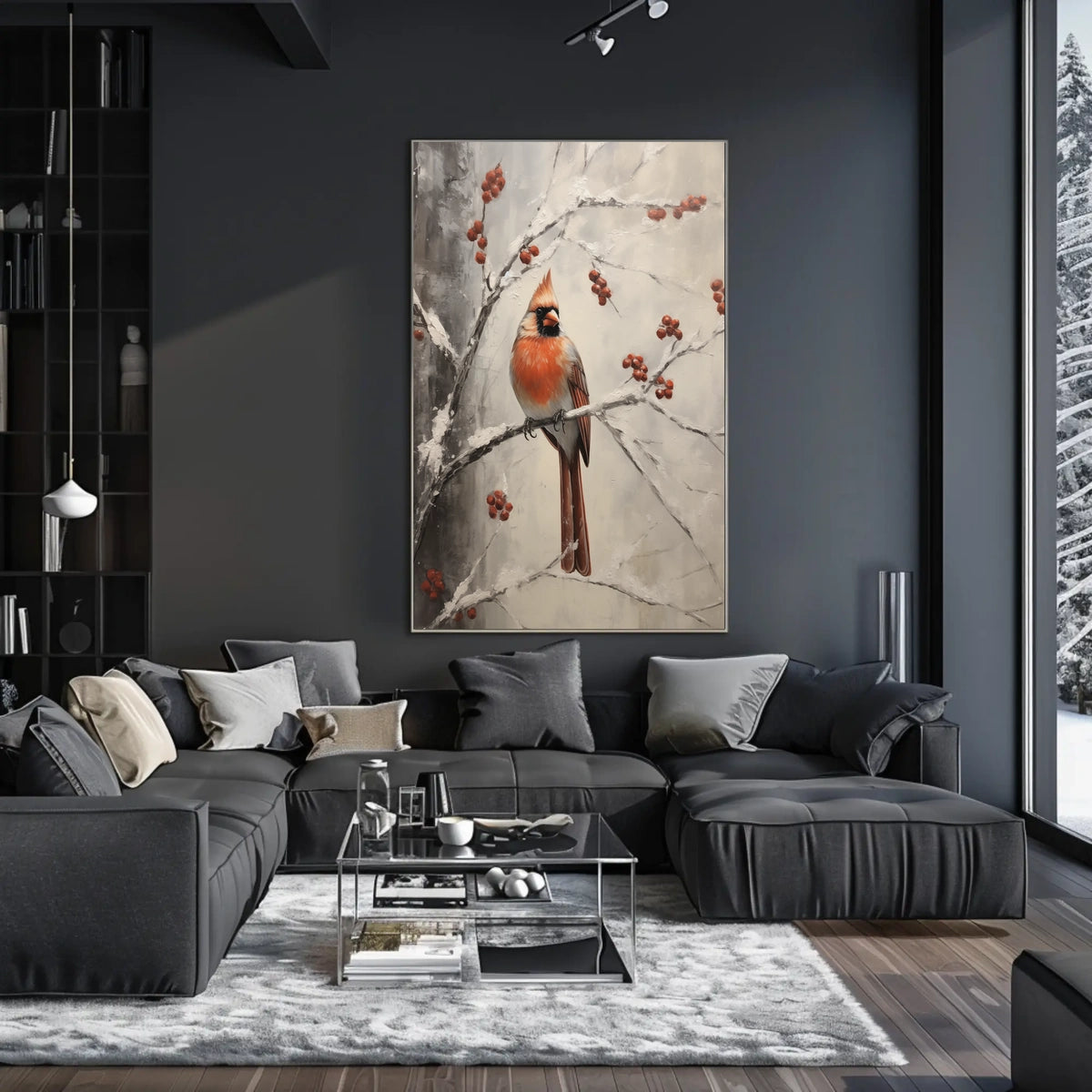 Winter Cardinal Poster