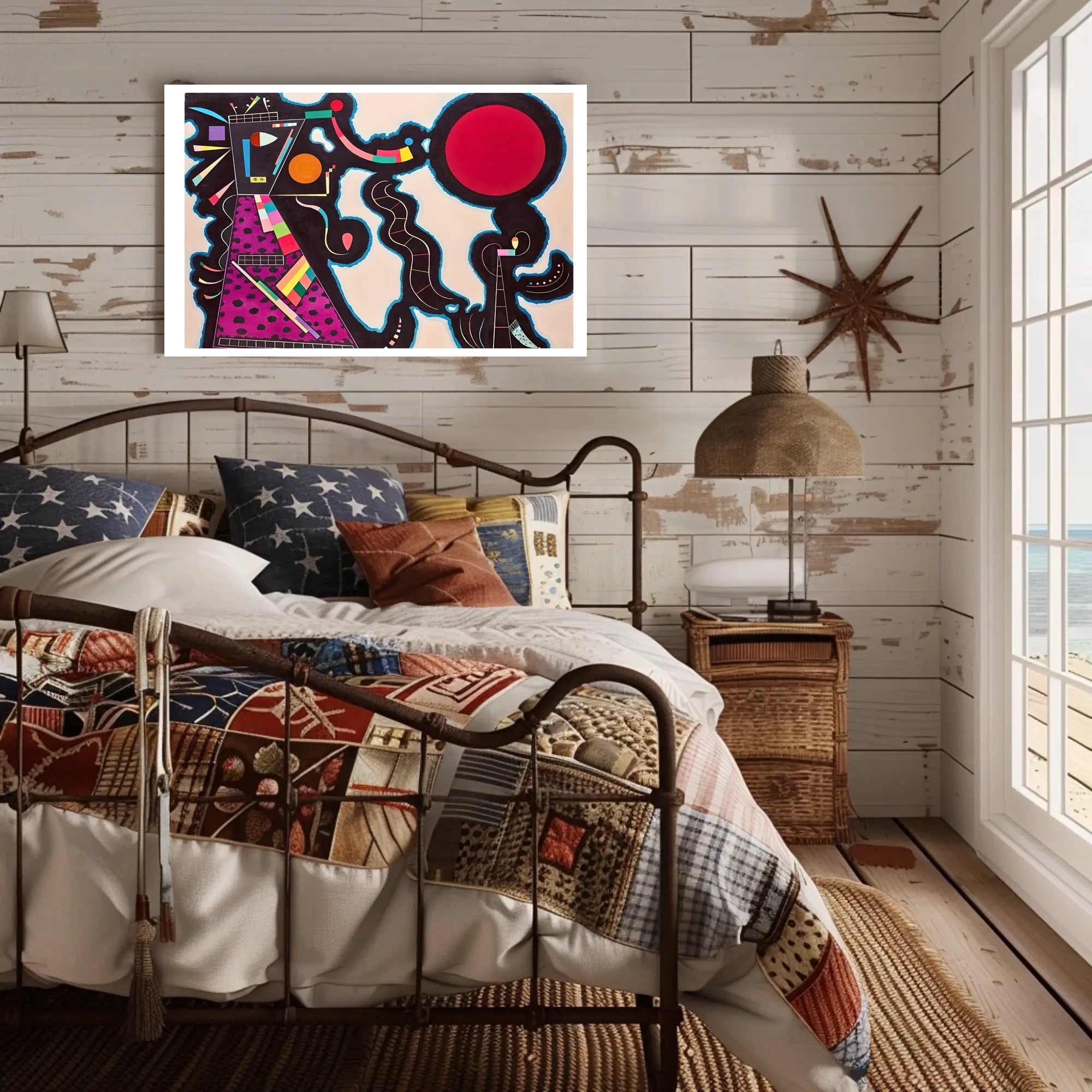 Abstract Geometric Symphony Poster