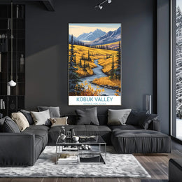 Alaska's Kobuk Valley National Park Scenic Travel Poster