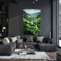 Serene Terraced Landscape Poster