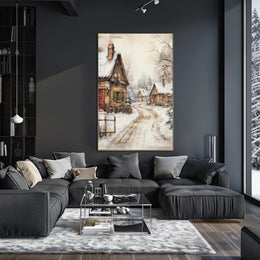 Winter Village Serenity Poster
