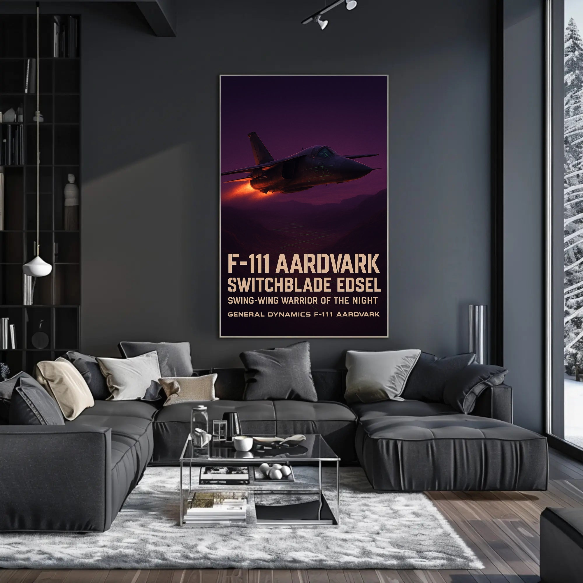 F-111 Aardvark Swing-Wing Cold War Military Poster