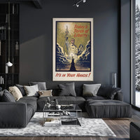 Liberty and Modernity: A Patriotic Propaganda Poster