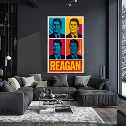 Ronald Reagan Pop Art Tribute Poster Decoration PosterGoat