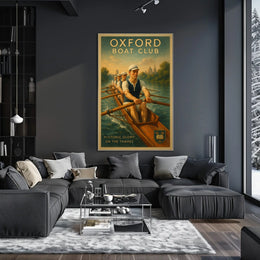 Oxford Boat Club Historic Glory on the Thames Poster