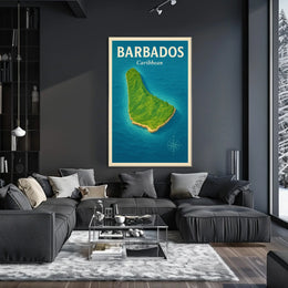 Barbados Caribbean Island Poster