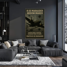 B-26 Marauder WWII Aircraft Tribute WWII Poster