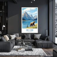 Lake Clark National Park Poster Vintage Travel Print