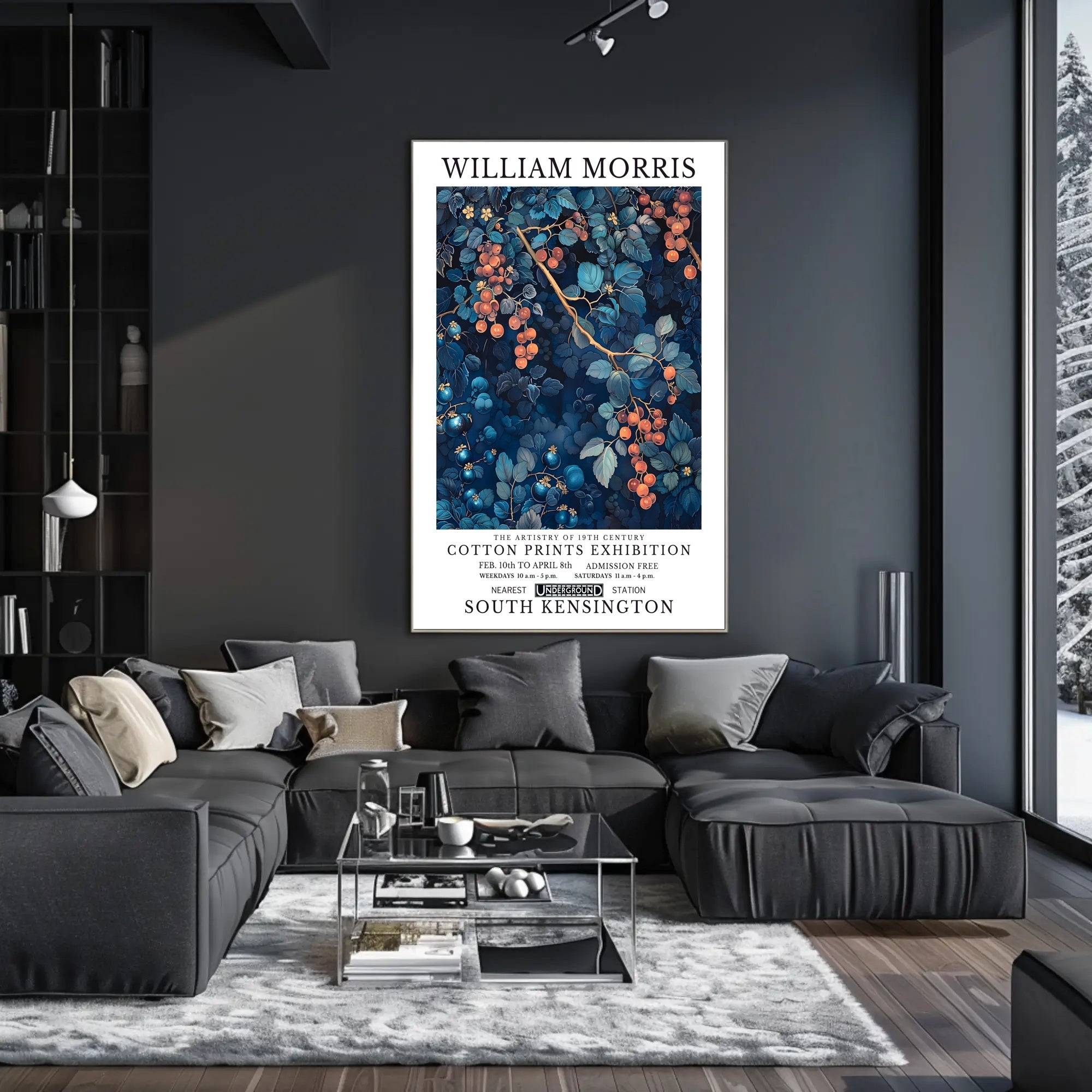 William Morris 19th Century Cotton Prints Poster