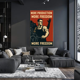 More Production, More Freedom Poster