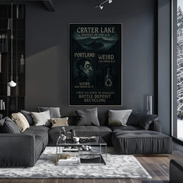 Crater Lake And PortlandS Unique Charm Poster
