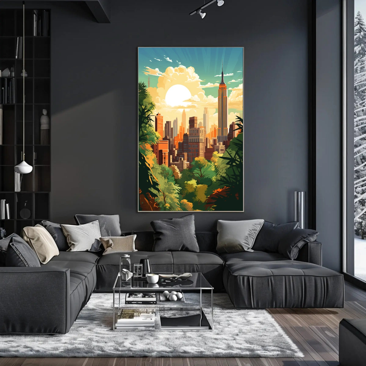 Empire State Vibes in Modern New York City Travel Poster