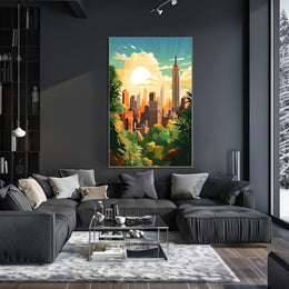 Empire State Vibes in Modern New York City Travel Poster