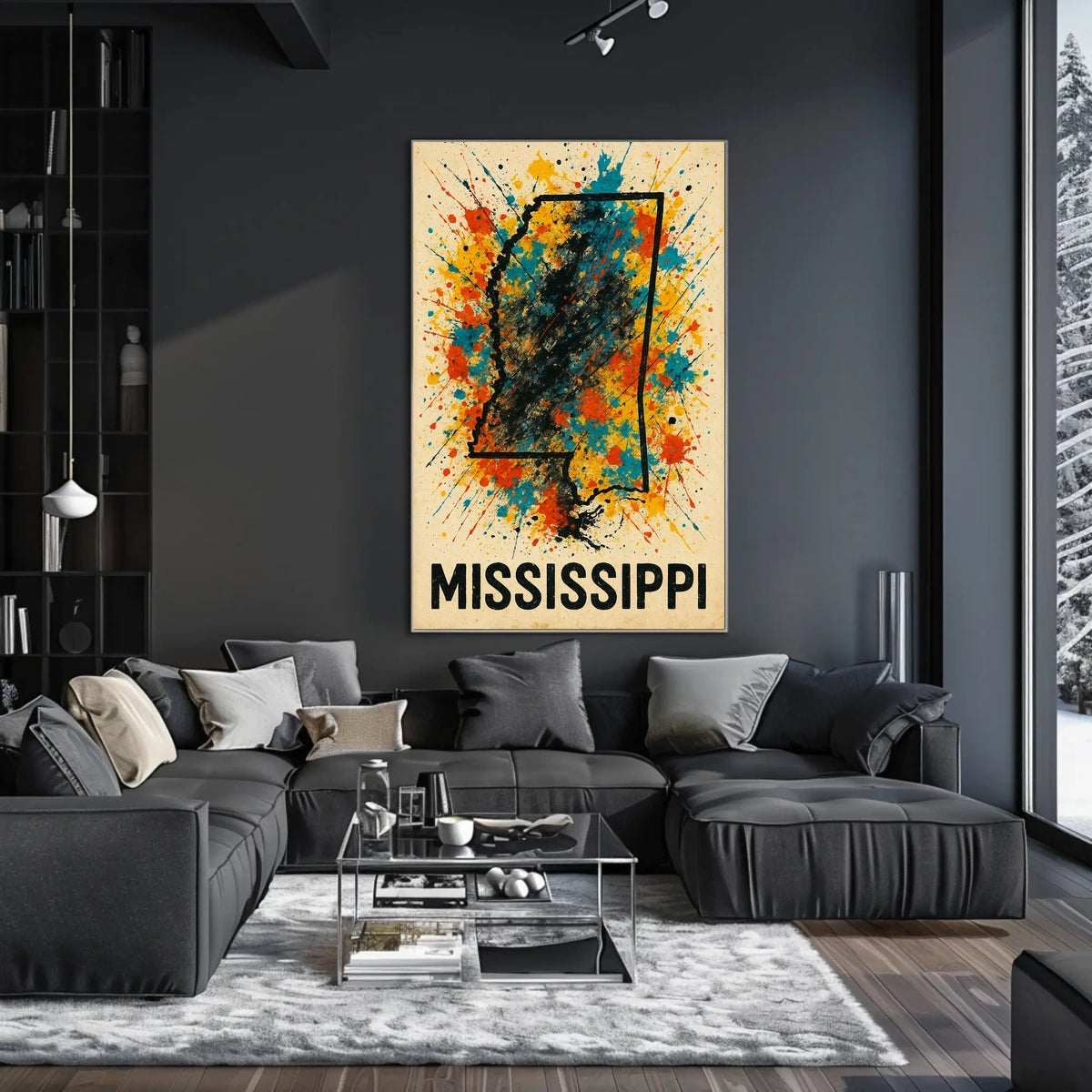 Mississippi Splash Art Poster