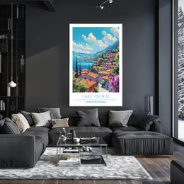 Lake Ohrid, North Macedonia Poster