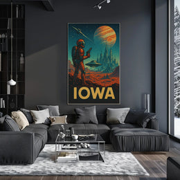 Iowa In Space Poster